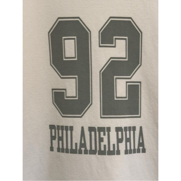 Anthropologie Daily Practice Sweatshirt Mini Dress White and Gray Size Small - Picture 4 of 9